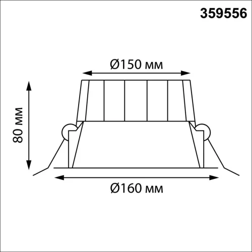 Светильник точечный LED с переключателем цветовой температуры Clara 359556 Novotech чёрный на 1 лампу, основание чёрное в стиле современный хай-тек круглый фото 2