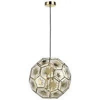 Светильник подвесной Fermo 724262 Lightstar золотой 6 ламп, основание золотое в стиле современный арт-деко 