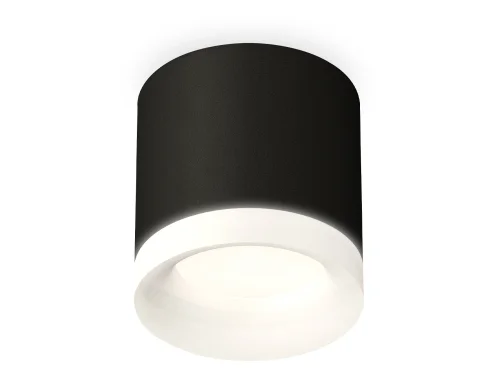 Светильник накладной Techno spot XS7402034 Ambrella light чёрный 1 лампа, основание чёрное в стиле современный хай-тек круглый