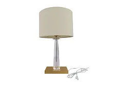 Настольная лампа 3541/T brass Newport бежевая 1 лампа, основание латунь металл в стиле классический современный американский 
