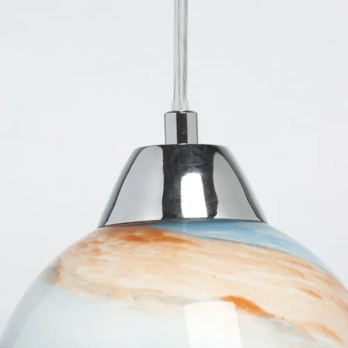 Светильник подвесной Лоск 354019301 MW-Light разноцветный 1 лампа, основание серебряное в стиле современный  фото 6