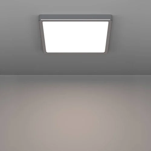 Светильник потолочный LED Fueva 901767 Eglo белый на 1 лампу, основание хром в стиле современный квадратный фото 6 Светильник потолочный LED Fueva 901767 Eglo белый на 1 лампу, основание хром в стиле современный квадратный фото 6