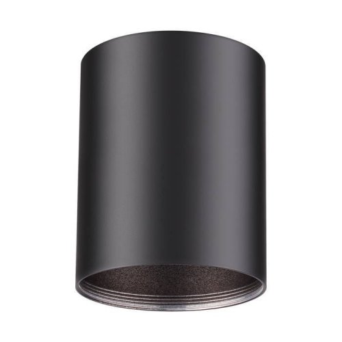 Светильник накладной Unite 370530 Novotech чёрный 1 лампа, основание чёрное в стиле модерн круглый