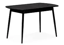 Стеклянный стол Бейкер черный 551082 Woodville столешница чёрная из стекло
