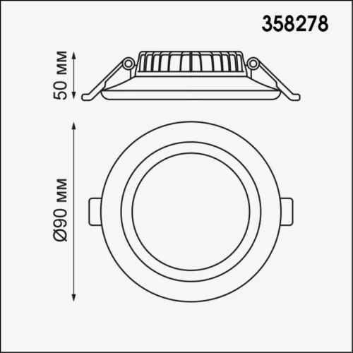 Светильник точечный LED Joia 358278 Novotech белый на 1 лампу, основание белое в стиле современный фото 2