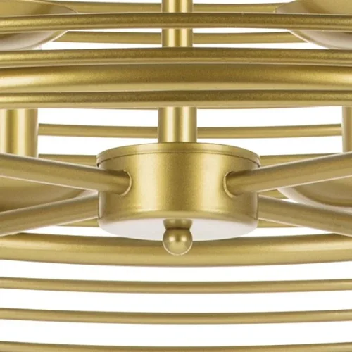 Люстра подвесная Zeta 728083 Lightstar золотая на 8 ламп, основание золотое в стиле современный арт-деко  фото 5