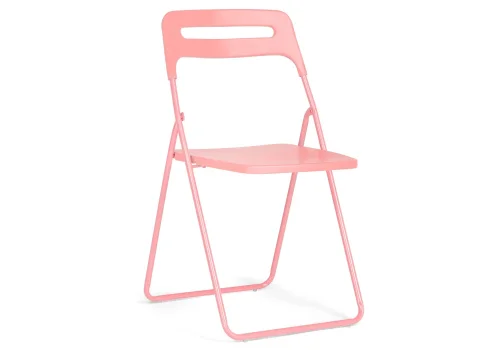 Пластиковый стул Fold складной pink 15484 Woodville, розовый/, ножки/металл/розовый, размеры - ****430*460
