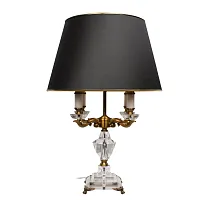 Настольная лампа Сrystal 10280 LOFT IT чёрная 1 лампа, основание прозрачное хрусталь в стиле классический 
