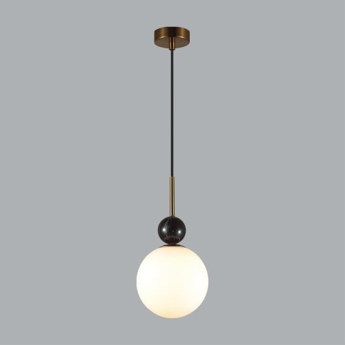 Светильник подвесной Lolla 4361/1A Odeon Light белый на 1 лампу, основание белое в стиле хай-тек шар фото 4