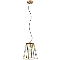 Светильник подвесной Genni 798121 Lightstar прозрачный 1 лампа, основание латунь в стиле классический 
