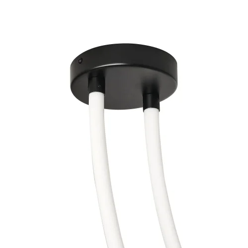 Светильник подвесной LED Pipeline 4217-2U Favourite белый 1 лампа, основание чёрное в стиле современный  фото 4