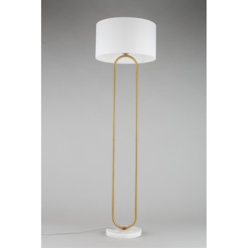 Торшер Selesta APL.635.05.01 Aployt  белый 1 лампа, основание бронзовое в стиле модерн
 фото 3