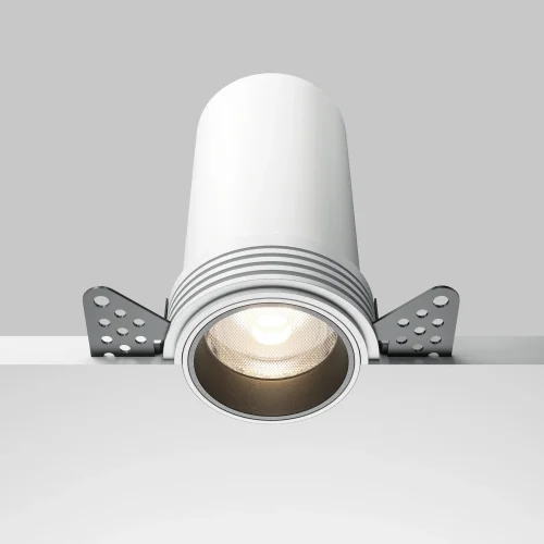 Светильник точечный LED Focus Led DL125-L12-4K-TRS-W Maytoni белый на 1 лампу, основание белое в стиле современный хай-тек круглый для затирки фото 5