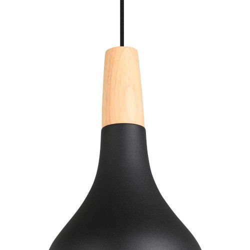 Светильник подвесной Sabinar 900161 Eglo чёрный 1 лампа, основание чёрное в стиле современный  фото 5