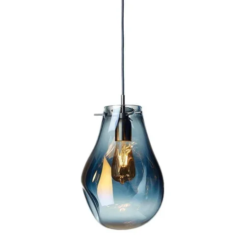 Светильник подвесной Alba VL1651P01 Vele Luce серый прозрачный на 1 лампу, основание хром в стиле хай-тек выдувное