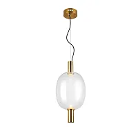 Светильник подвесной LED Allenore SL1582.313.01 ST-Luce прозрачный 1 лампа, основание бронзовое в стиле современный 