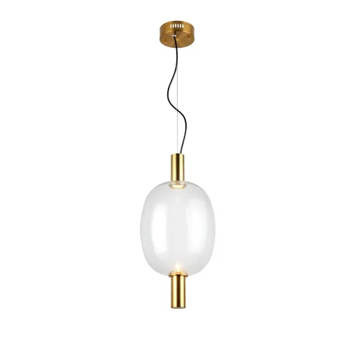 Светильник подвесной LED Allenore SL1582.313.01 ST-Luce прозрачный на 1 лампу, основание бронзовое в стиле современный 