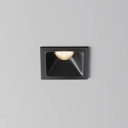 Светильник точечный LED Alfa LED DL043-01-10W3K-SQ-B-1 Maytoni чёрный на 1 лампу, основание чёрное в стиле современный хай-тек квадратный фото 8