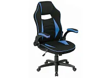Кресло игровое Plast 1 light blue / black 11911 Woodville, синий/ткань, ножки/пластик/чёрный, размеры - *1270***670*600