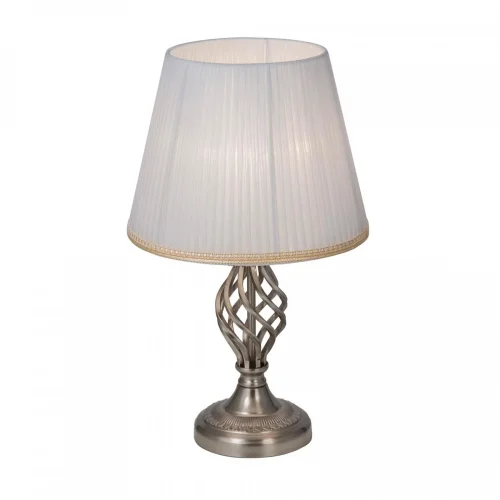 Настольная лампа Вена CL402811 Citilux белая 1 лампа, основание хром металл в стиле классический 