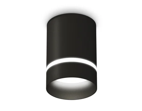 Светильник накладной Techno spot XS6302061 Ambrella light чёрный 1 лампа, основание чёрное в стиле современный круглый