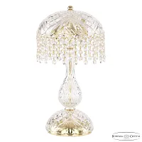 Настольная лампа 14781L1/22 G R Bohemia Ivele Crystal прозрачная 3 лампы, основание золотое металл в стиле классический r