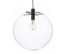 Светильник подвесной Меркурий 07562-35,21 Kink Light прозрачный 1 лампа, основание чёрное в стиле современный шар