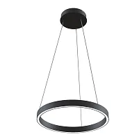 Светильник подвесной LED Rim MOD058PL-L22BK Maytoni латунь 1 лампа, основание латунь в стиле современный хай-тек минимализм кольца
