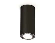 Светильник накладной XS7443003 Ambrella light чёрный 1 лампа, основание чёрное в стиле хай-тек современный круглый