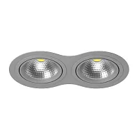 Светильник точечный Intero 111 i9290909 Lightstar серый 2 лампы, основание серое в стиле хай-тек 