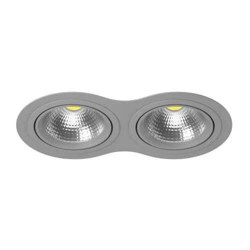 Светильник точечный Intero 111 i9290909 Lightstar серый 2 лампы, основание серое в стиле хай-тек 