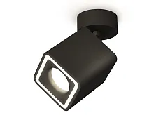 Светильник накладной Techno spot XM7813020 Ambrella light чёрный 1 лампа, основание чёрное в стиле хай-тек современный квадратный