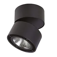 Светильник накладной LED Forte Muro 214837 Lightstar чёрный 1 лампа, основание чёрное в стиле хай-тек круглый
