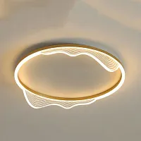 Светильник потолочный IZELIN D40 Brass 223809-23 ImperiumLoft прозрачный 1 лампа, основание латунь в стиле современный минимализм 
