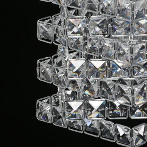 Светильник подвесной Бриз 111011501 DeMarkt прозрачный 1 лампа, основание хром в стиле классика  фото 5