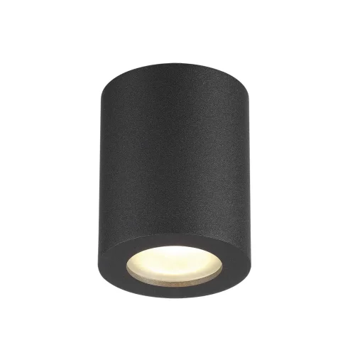 Светильник накладной AQUANA 3572/1C Odeon Light чёрный 1 лампа, основание чёрное в стиле хай-тек круглый