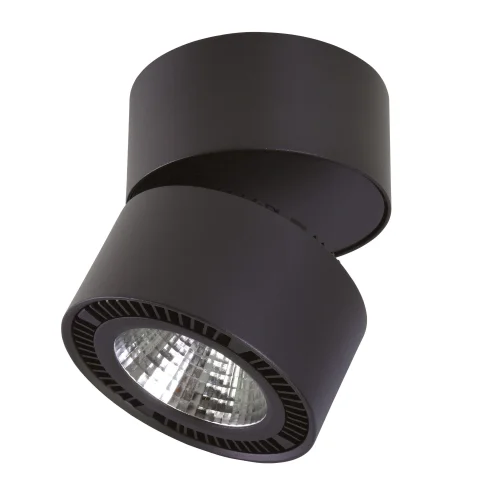 Светильник накладной LED Forte Muro 214837 Lightstar чёрный на 1 лампу, основание чёрное в стиле хай-тек круглый