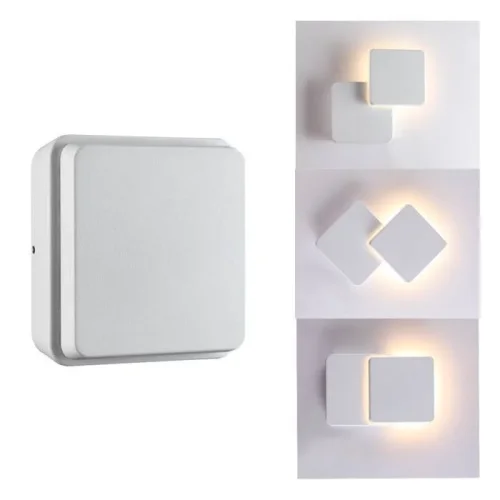 Настенный светильник уличный LED KAIMAS 357827 Novotech уличный IP54 белый на 1 лампу, плафон белый в стиле современный LED