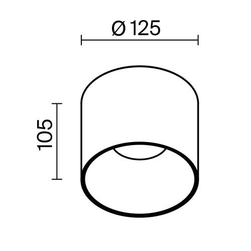 Светильник накладной Alfa LED C064CL-01-25W4K-D-RD-WB Maytoni белый чёрный на 1 лампу, основание белое в стиле современный хай-тек круглый фото 8