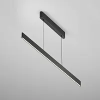 Светильник подвесной LED Ephoria P109PL-36W2.7-6K-B Maytoni чёрный на 1 лампу, основание чёрное в стиле хай-тек минимализм трубочки
