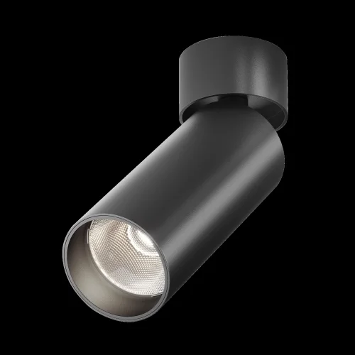 Светильник накладной Focus LED C055CL-L12B4K-W-B Maytoni чёрный на 1 лампу, основание чёрное в стиле современный хай-тек круглый фото 12