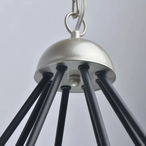 Люстра подвесная Альгеро 285011408 MW-Light прозрачная на 8 ламп, основание серебряное в стиле классический  фото 10