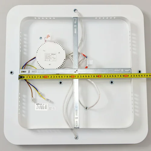 Светильник потолочный LED с пультом Квест CL739B150 Citilux белый 1 лампа, основание белое в стиле модерн квадраты фото 11