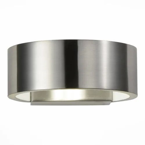 Бра LED SL591.701.01 St-Luce никель серый на 1 лампа, основание никель белое в стиле минимализм модерн 