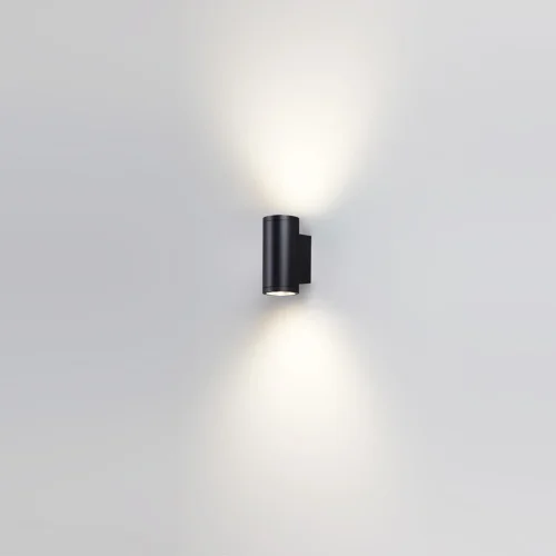 Настенный светильник LED уличный Long 7142/24WL Odeon Light уличный IP65 чёрный на 1 лампу, плафон чёрный в стиле современный хай-тек LED фото 5