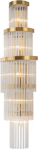 Бра Regal 4308-5W Favourite прозрачный на 5 ламп, основание золотое в стиле классический 