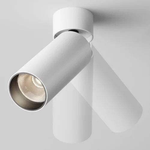 Светильник накладной Focus LED C055CL-L12W3K-W-W Maytoni белый на 1 лампу, основание белое в стиле хай-тек современный круглый фото 5