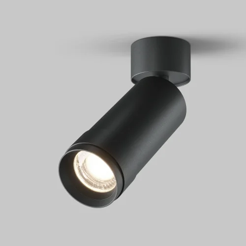Светильник накладной LED Focus Zoom C055CL-L12W4K-Z-B Maytoni чёрный на 1 лампу, основание чёрное в стиле хай-тек современный круглый фото 4
