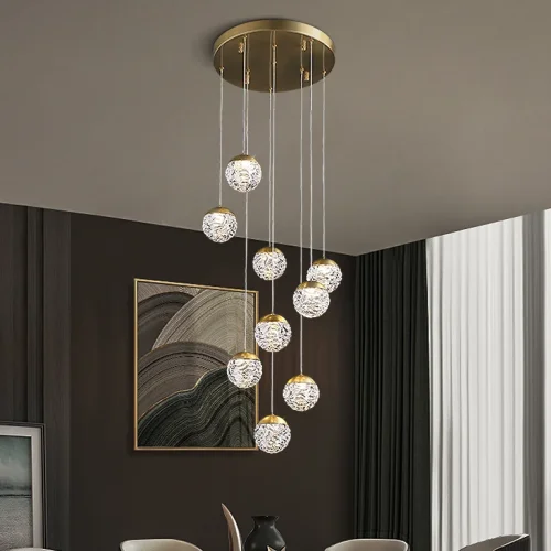 Светильник подвесной VERENA MORE L13 212484-23 ImperiumLoft прозрачный на 13 ламп, основание латунь в стиле современный фото 10 Светильник подвесной VERENA MORE L13 212484-23 ImperiumLoft прозрачный на 13 ламп, основание латунь в стиле современный фото 10