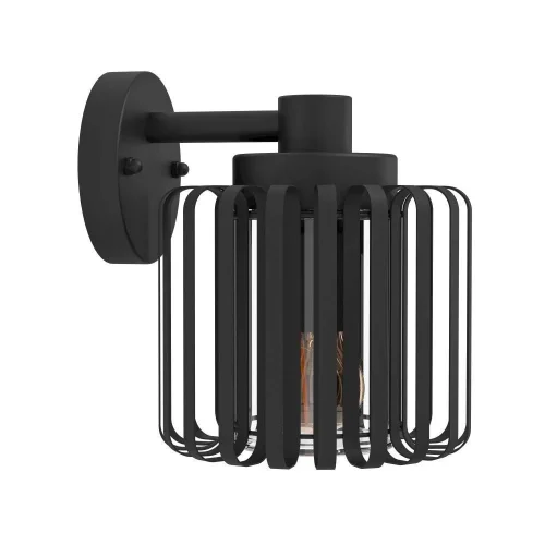 Настенный светильник Selinus 900672 Eglo уличный IP65 чёрный 1 лампа, плафон чёрный в стиле современный лофт E27